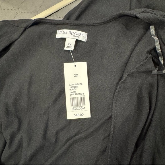 Black Open Front Cardigan - Picture 4 of 4